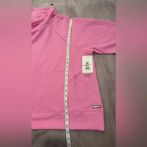 Nine West Active Pink Women's Sweater:2X Long Sleeve Pockets Breathable Comfort - Picture 8 of 11